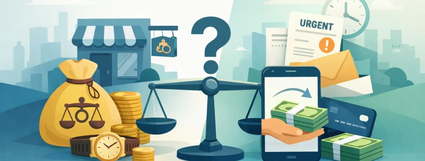 Pawn Loan vs Cash Advance for Urgent Bills